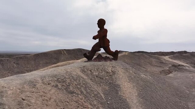 Statue in the Gobi Desert
