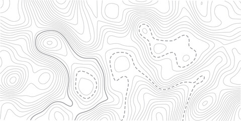 
Abstract Topographic map background with wave line. White wave paper curved reliefs abstract background. Vector illustration.Black and white lines seamless Topographic map patterns.