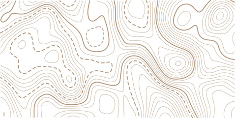Topographic map background.Golden line topography map contour background.Transparent PNG Topographic line map. Modern design with White background with topographic wavy pattern design