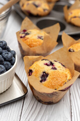 blueberry muffins with blueberries