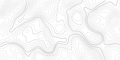 
Abstract Topographic map background with wave line. White wave paper curved reliefs abstract background. Vector illustration.Black and white lines seamless Topographic map patterns.