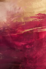 Abstract textured background in rich red and gold tones. Brushstrokes and layered paint create depth, warmth, and elegance &mdash; perfect for modern art, design, or festive creative projects.