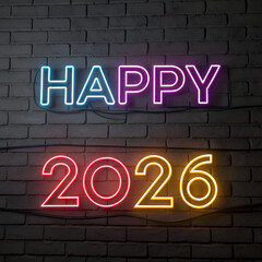 Bright red neon open sign on a brick wall is a glowing welcome for any late-night food business concept