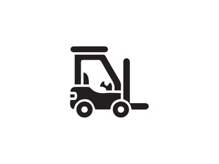 Forklift icon and illustration design vector design 