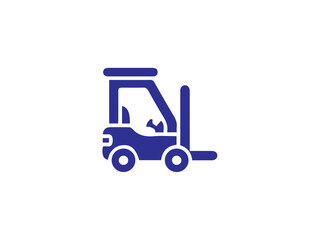 Forklift icon and illustration design vector design 