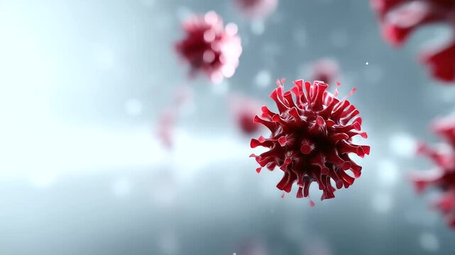 Microscopic pathogens in hospital air visual representation of medical infection risks virus, bacteria, infection, pathogens, hospital, medicine, healthcare, microbiology