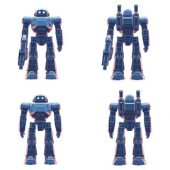 Futuristic Advanced AI Humanoid Robot  Next-Generation Android Prototype in Sci-Fi Laboratory High-Tech 