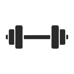 vector dumbbell isolated on white background