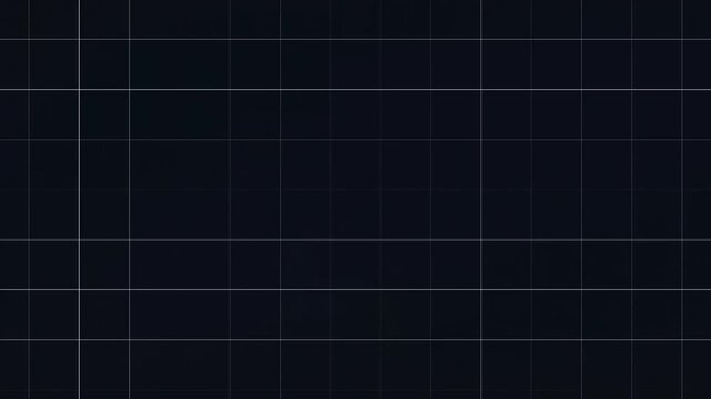 Looping Flickering white grid on black background, random opacity animation, creating a digital shimmer and Y2K retro aesthetic