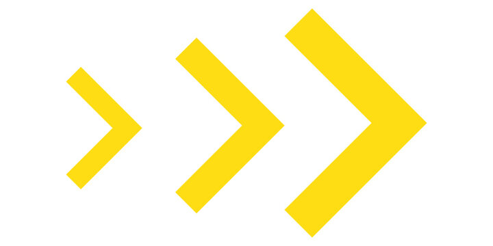 Dynamic moving arrow symbol. Arrow, cursor, dynamic fast symbol sign. Dynamic moving arrow representing speed, fast, acceleration illustration. 