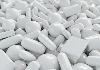 An expansive and serene accumulation of numerous white elements, forming an immense and pristine collection. Abundance and purity ,serene ,pattern ,quantity