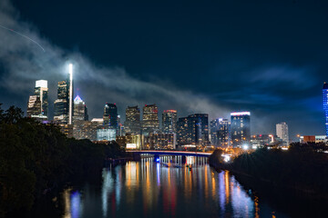 Naklejka premium skyline at night