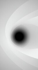 An expansive, bright white abstract composition revealing a deep central cavity, evoking concepts of void, space, and purity ,composition ,shape ,smooth