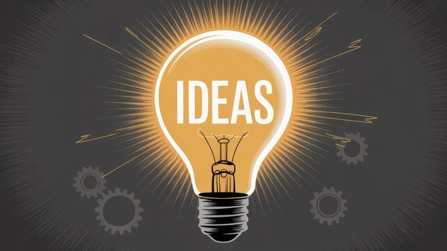 Idea light bulb innovation creativity spark brainstorming concept