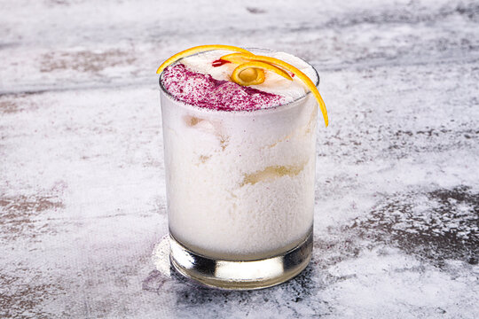 Cocktail pina Colada with pineapple and coconut