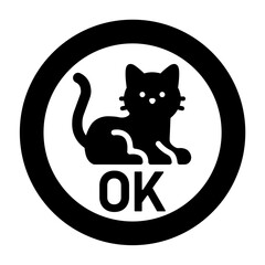 猫　OK　アイコン素材