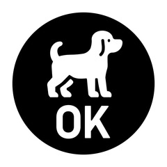 犬　OK　アイコン素材