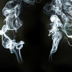 decorative silhouettes smoke