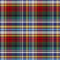 Beautiful Fractal Floral Plaid