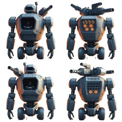 Futuristic Advanced AI Humanoid Robot  Next-Generation Android Prototype in Sci-Fi Laboratory High-Tech 
