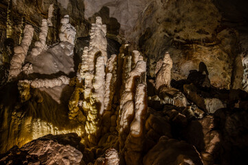 The Frasassi Caves are underground karst caves located in the municipality of Genga, in the province of Ancona, within the Gola della Rossa and Frasassi Regional Natural Park.
