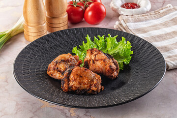 Hot Grilled chicken thigh barbecues
