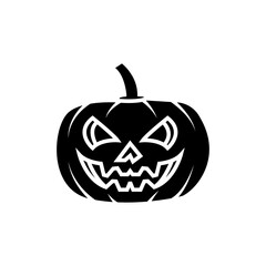 halloween pumpkin isolated on white