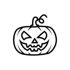 jack o lantern line icon