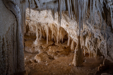 The Frasassi Caves are underground karst caves located in the municipality of Genga, in the province of Ancona, within the Gola della Rossa and Frasassi Regional Natural Park.
