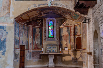 The Church of San Francesco is a religious building located in Gubbio, built in the second half of the 13th century. The exterior retains its Gothic apse, and the bell tower stands next to it.