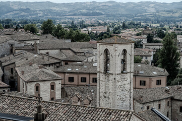 Gubbio, Umbria, Italy. Glimpses and panoramas