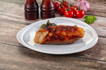 Roasted duck breast fillet meat