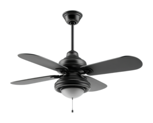 Ceiling fan installation tips home guide comfort isolated on transparent background