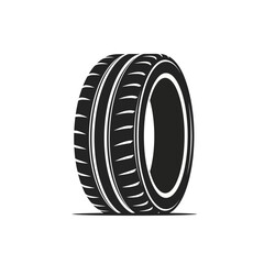 Automobile tire graphic showing tread pattern and sidewall details for automotive use