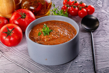 Gazpacho - cold Spanish tomato soup