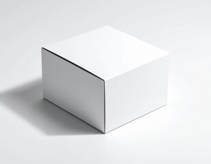 Naklejka premium White Box Mockup A Versatile Design Element for Product Presentation and Branding