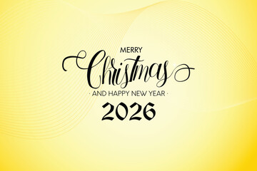 Merry christmas and happy new year 2026 greeting card design. 2026 happy new year and merry christmas card covers templates.