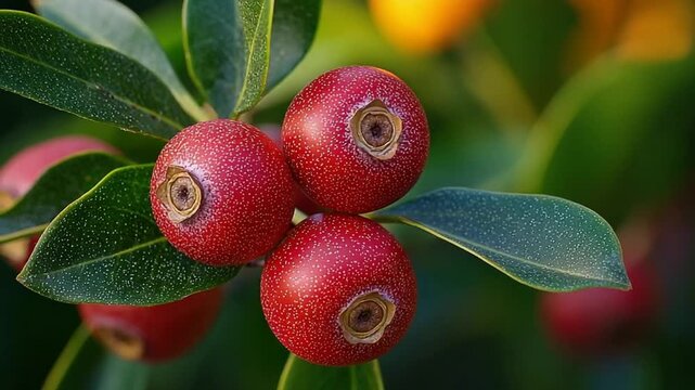 australian lilly pilly fruit bush tucker close up video