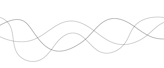 Abstract wave elements. Seamless wave pattern. Wavy curve line art striped graphic template line wavy abstract background