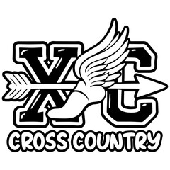 Track .Track and Field Svg.Cross Country. Vector logo illustration of running athlete silhouette clipart. Digital Download