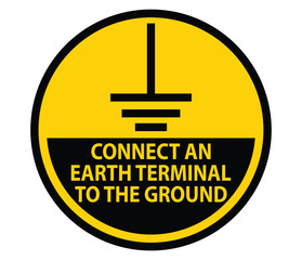 Grounding Safety Sign for Electrical Systems and Equipment Installation