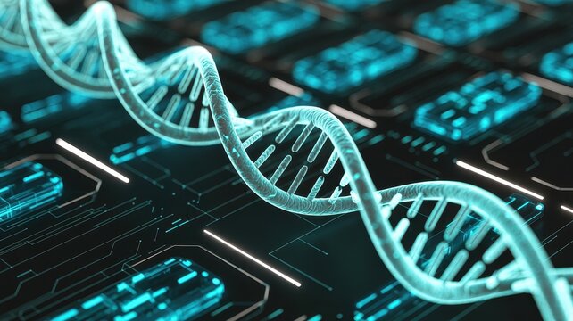 Dna helix science medical research biology genetics