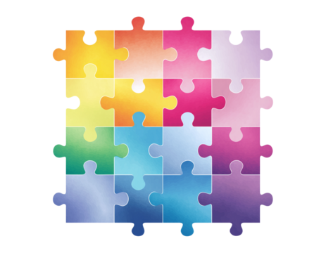 - an icon for a "transparent png vector icons set of puzzle, marketing, social media," vector illustration