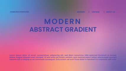 Modern abstract colorful gradient background