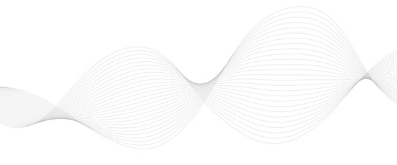 frequency sound wave lines, technology, data science, business wave line background. Abstract wavy grey stream element for design on transparent background isolated.