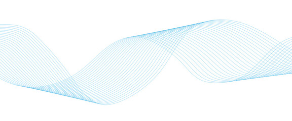 Digital frequency track equalizer, Curve wave seamless pattern. Colorful moving lines design for banner, wallpaper, Business banner, poster. Abstract blue futuristic blend waves lines technology