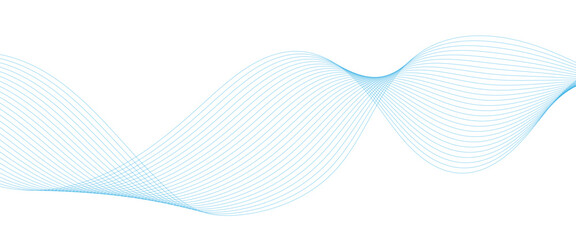 Digital frequency track equalizer, Curve wave seamless pattern. Colorful moving lines design for banner, wallpaper, Business banner, poster. Abstract blue futuristic blend waves lines technology