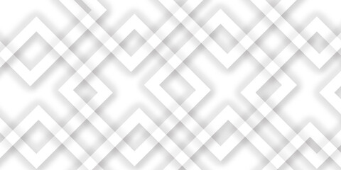 Abstract white and gray background. smooth abstract background.Elegant gray and white squares pattern. Grey white stripe background geometry shine and layer element vector for presentation design.
