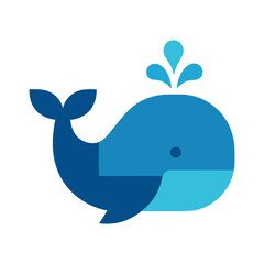 geometric shapes vector whale