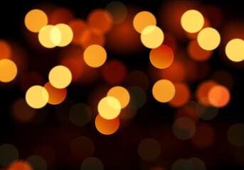 Christmas bokeh lights, vector art illustration for Christmas and New Year.